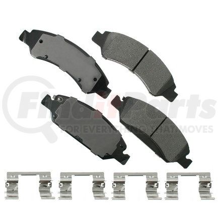 ASP1363 by AKEBONO - Performance Ultra Premium Ceramic Disc Brake Pad Kit