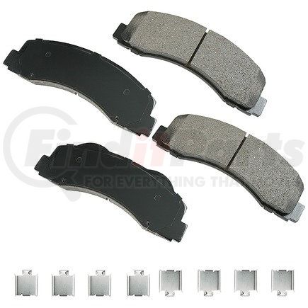 Akebono ASP1414A Disc Brake Pad Set Performance Ultra Premium Ceramic Disc Brake Pad Kit