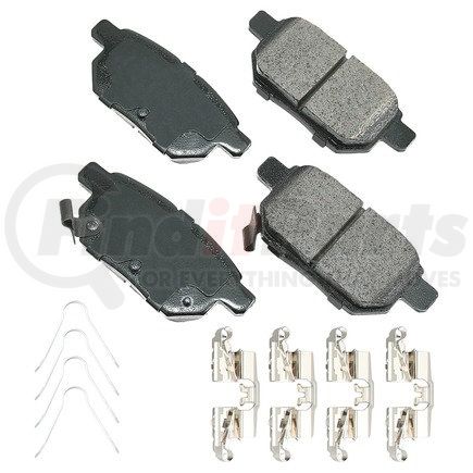 ASP1354C by AKEBONO - Performance Ultra Premium Ceramic Disc Brake Pad Kit