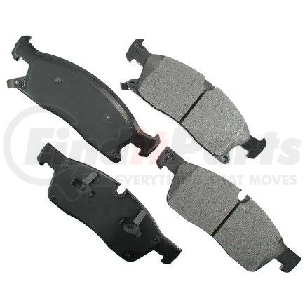 ASP1455 by AKEBONO - Performance Ultra Premium Ceramic Disc Brake Pad Kit