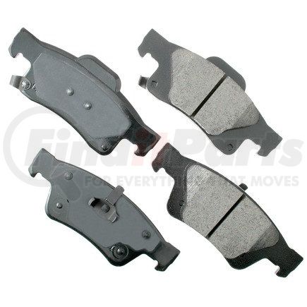 ASP1498 by AKEBONO - Performance Ultra Premium Ceramic Disc Brake Pad Kit