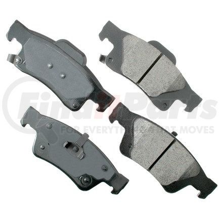Akebono ASP1498 Disc Brake Pad Set Performance Ultra Premium Ceramic Disc Brake Pad Kit