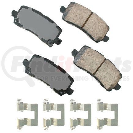 ASP1698 by AKEBONO - Performance Ultra Premium Ceramic Disc Brake Pad Kit