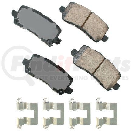 Akebono ASP1698 Disc Brake Pad Set Performance Ultra Premium Ceramic Disc Brake Pad Kit