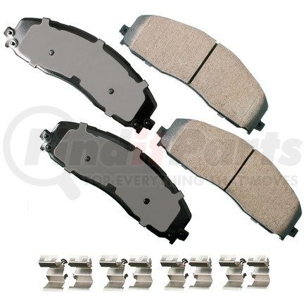 ASP1680 by AKEBONO - Performance Ultra Premium Ceramic Disc Brake Pad Kit