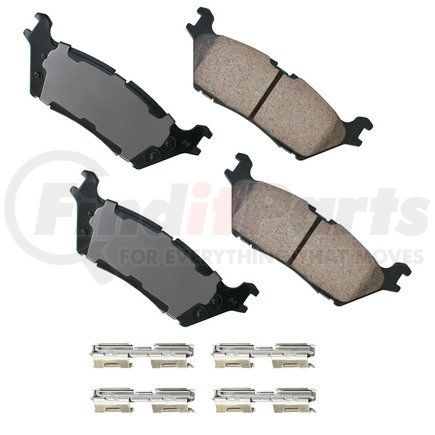 ASP1790 by AKEBONO - Performance Ultra Premium Ceramic Disc Brake Pad Kit