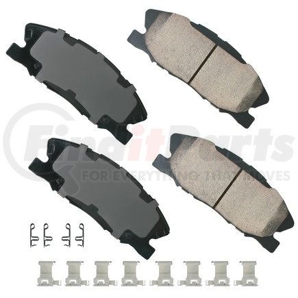 ASP1767 by AKEBONO - Performance Ultra Premium Ceramic Disc Brake Pad Kit