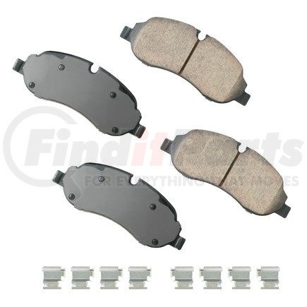 ASP1774 by AKEBONO - Performance Ultra Premium Ceramic Disc Brake Pad Kit