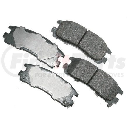 ASP383 by AKEBONO - Performance Ultra Premium Ceramic Disc Brake Pad Kit