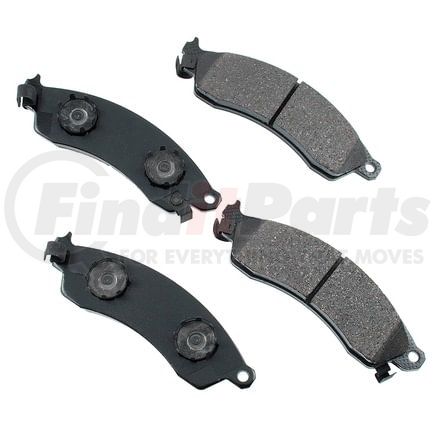 ASP412 by AKEBONO - Performance Ultra Premium Ceramic Disc Brake Pad Kit