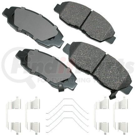 ASP465B by AKEBONO - Performance Ultra Premium Ceramic Disc Brake Pad Kit