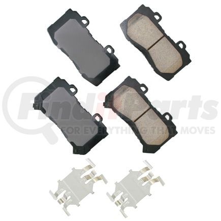Akebono ASP1802 Disc Brake Pad Set Performance Ultra Premium Ceramic Disc Brake Pad Kit