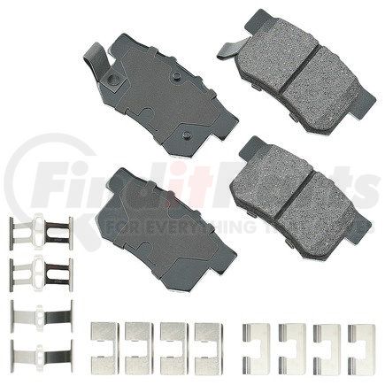 ASP537A by AKEBONO - Performance Ultra Premium Ceramic Disc Brake Pad Kit