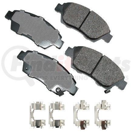 ASP621A by AKEBONO - Performance Ultra Premium Ceramic Disc Brake Pad Kit