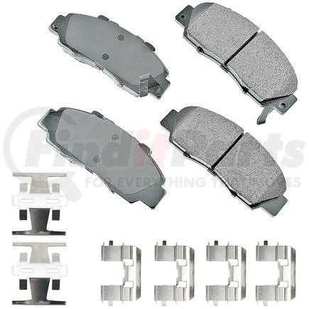 ASP503A by AKEBONO - Performance Ultra Premium Ceramic Disc Brake Pad Kit