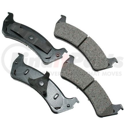 ASP667 by AKEBONO - Performance Ultra Premium Ceramic Disc Brake Pad Kit