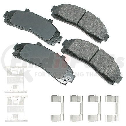 ASP652A by AKEBONO - Performance Ultra Premium Ceramic Disc Brake Pad Kit