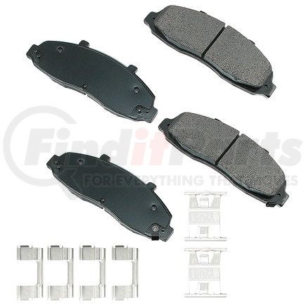 ASP679A by AKEBONO - Performance Ultra Premium Ceramic Disc Brake Pad Kit