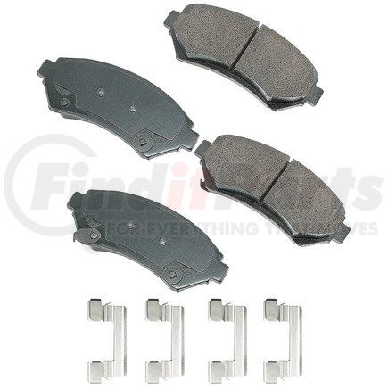 ASP699A by AKEBONO - Performance Ultra Premium Ceramic Disc Brake Pad Kit