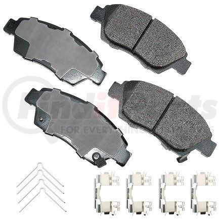 ASP621B by AKEBONO - Performance Ultra Premium Ceramic Disc Brake Pad Kit