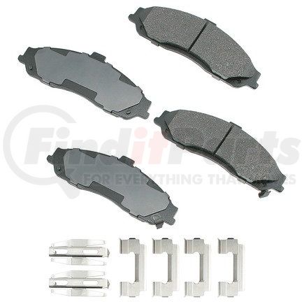 ASP731A by AKEBONO - Performance Ultra Premium Ceramic Disc Brake Pad Kit