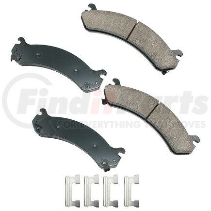 ASP784A by AKEBONO - Performance Ultra Premium Ceramic Disc Brake Pad Kit