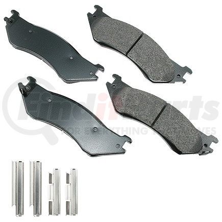 ASP702A by AKEBONO - Performance Ultra Premium Ceramic Disc Brake Pad Kit