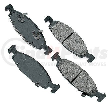 ASP790 by AKEBONO - Performance Ultra Premium Ceramic Disc Brake Pad Kit