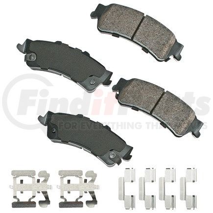 ASP792A by AKEBONO - Performance Ultra Premium Ceramic Disc Brake Pad Kit