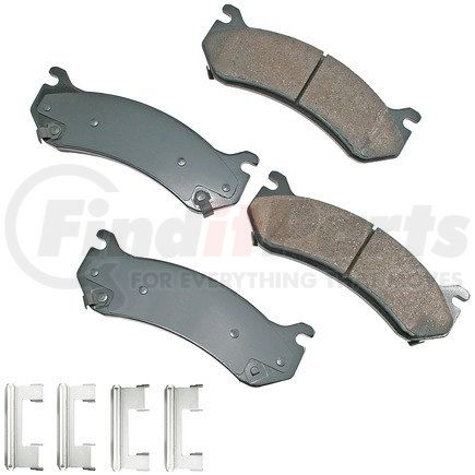 ASP785A by AKEBONO - Performance Ultra Premium Ceramic Disc Brake Pad Kit