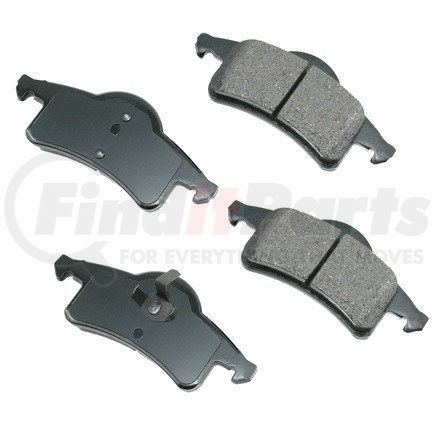 Akebono ASP791 Disc Brake Pad Set Performance Ultra Premium Ceramic Disc Brake Pad Kit