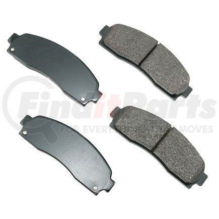 ASP833 by AKEBONO - Performance Ultra Premium Ceramic Disc Brake Pad Kit