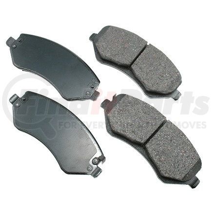 ASP856 by AKEBONO - Performance Ultra Premium Ceramic Disc Brake Pad Kit