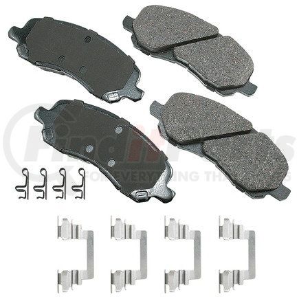 ASP866A by AKEBONO - Performance Ultra Premium Ceramic Disc Brake Pad Kit