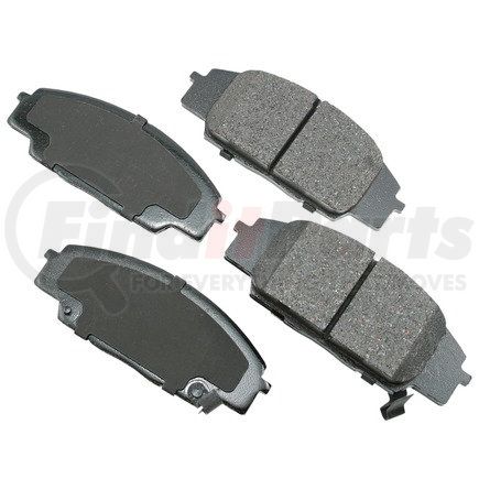 ASP829 by AKEBONO - Performance Ultra Premium Ceramic Disc Brake Pad Kit