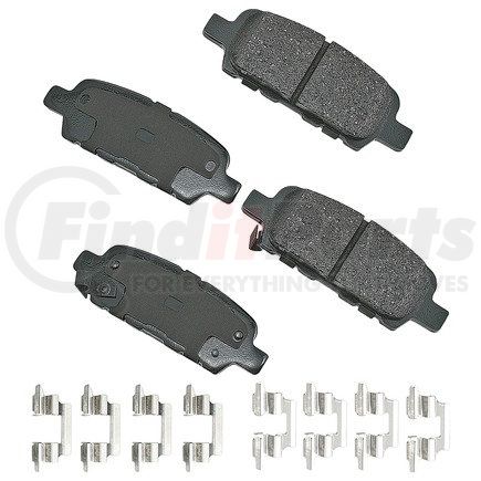 ASP905A by AKEBONO - Performance Ultra Premium Ceramic Disc Brake Pad Kit