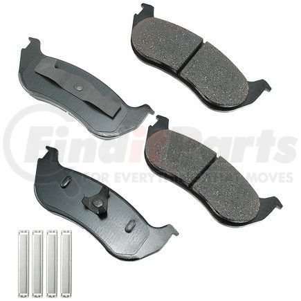 Akebono ASP881A Disc Brake Pad Set Performance Ultra Premium Ceramic Disc Brake Pad Kit
