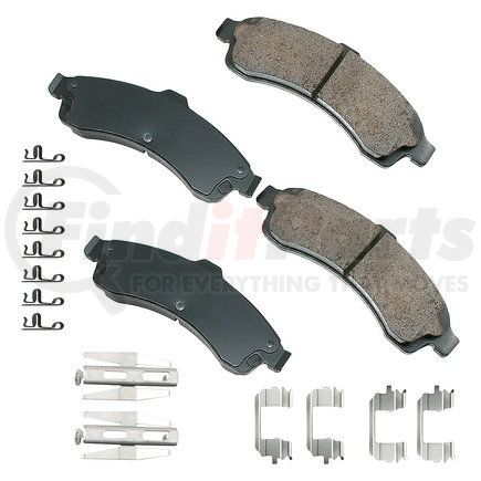 ASP882A by AKEBONO - Performance Ultra Premium Ceramic Disc Brake Pad Kit