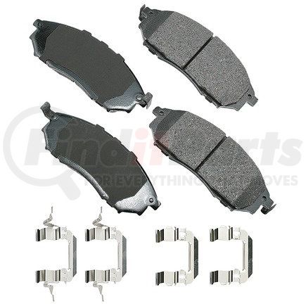 ASP888B by AKEBONO - Performance Ultra Premium Ceramic Disc Brake Pad Kit