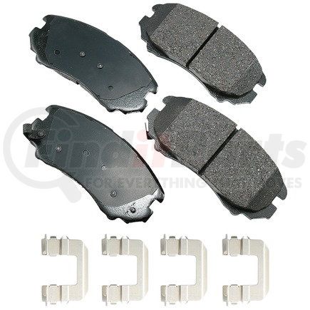ASP924B by AKEBONO - Performance Ultra Premium Ceramic Disc Brake Pad Kit
