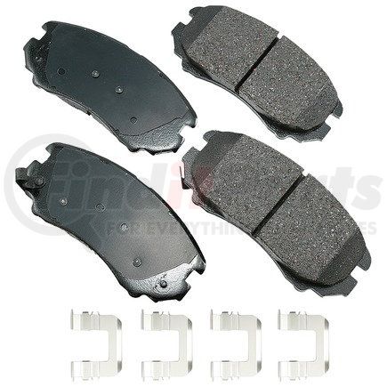 ASP924C by AKEBONO - Performance Ultra Premium Ceramic Disc Brake Pad Kit