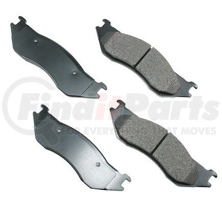ASP966 by AKEBONO - Performance Ultra Premium Ceramic Disc Brake Pad Kit