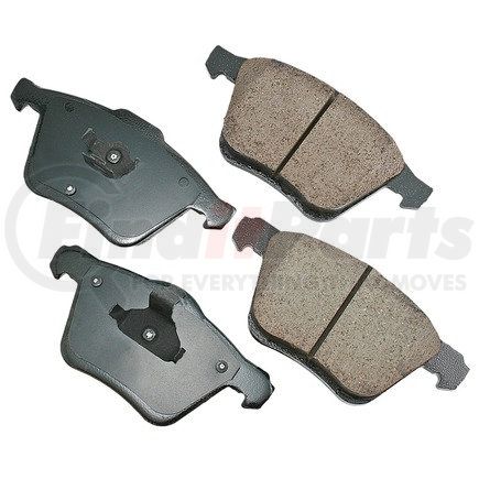 EUR1003 by AKEBONO - EURO Ultra Premium Ceramic Disc Brake Pad Kit