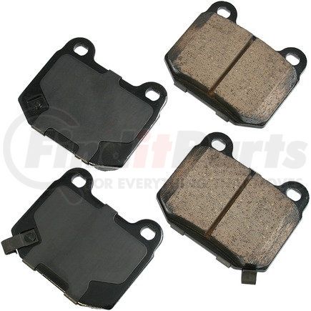 ASP961 by AKEBONO - Performance Ultra Premium Ceramic Disc Brake Pad Kit