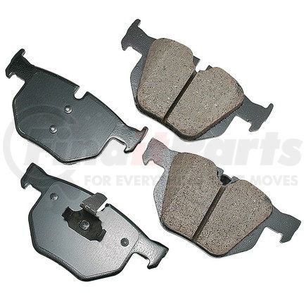 EUR1042A by AKEBONO - EURO Ultra Premium Ceramic Disc Brake Pad Kit