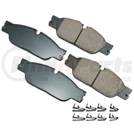 EUR1065 by AKEBONO - EURO Ultra Premium Ceramic Disc Brake Pad Kit