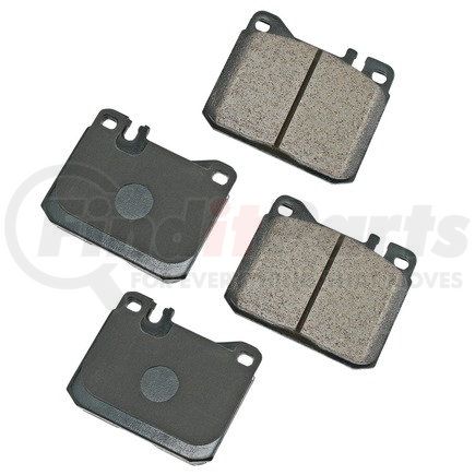 EUR1072 by AKEBONO - EURO Ultra Premium Ceramic Disc Brake Pad Kit