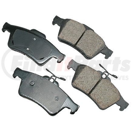 EUR1095 by AKEBONO - EURO Ultra Premium Ceramic Disc Brake Pad Kit