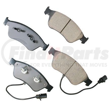 EUR1024 by AKEBONO - EURO Ultra Premium Ceramic Disc Brake Pad Kit