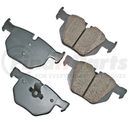 EUR1042 by AKEBONO - EURO Ultra Premium Ceramic Disc Brake Pad Kit